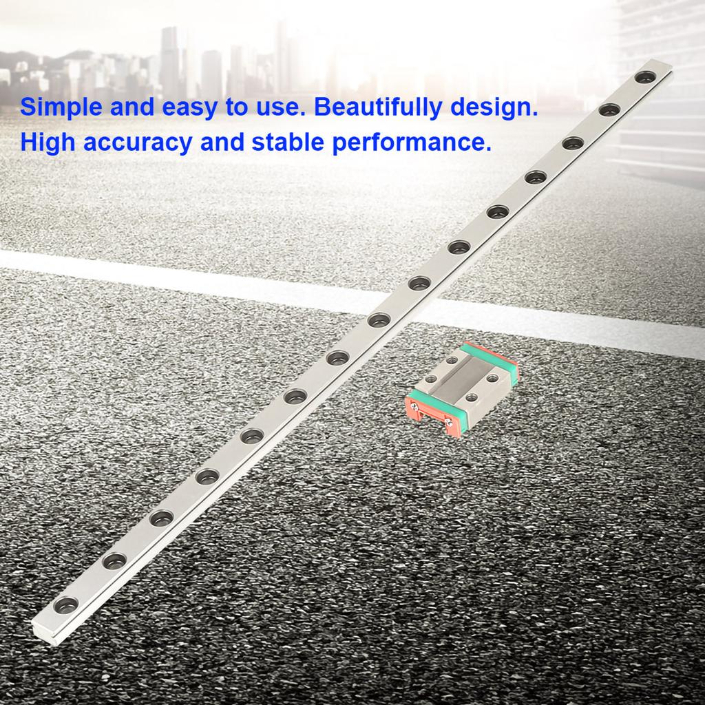 1pc Steel High Precision Miniature Linear Sliding Rail Guide Block 300mm 11.8inch