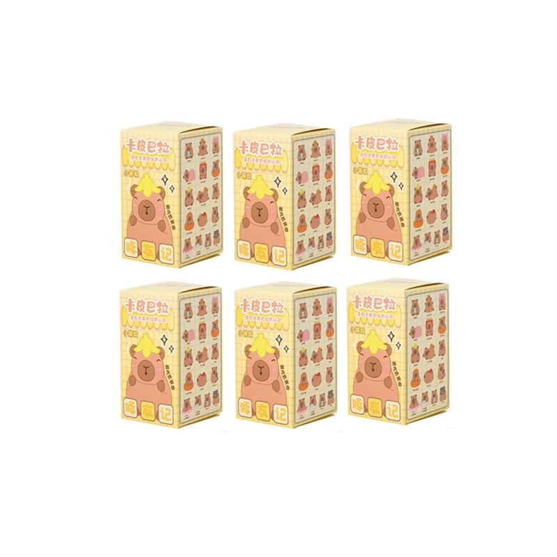 Новая Капибара Blind Box Мини-кукла Декор Салона Автомобиля Фигурка-персонаж Настольное Украшение Модель Детский День Рождения Рождественский Подарок
