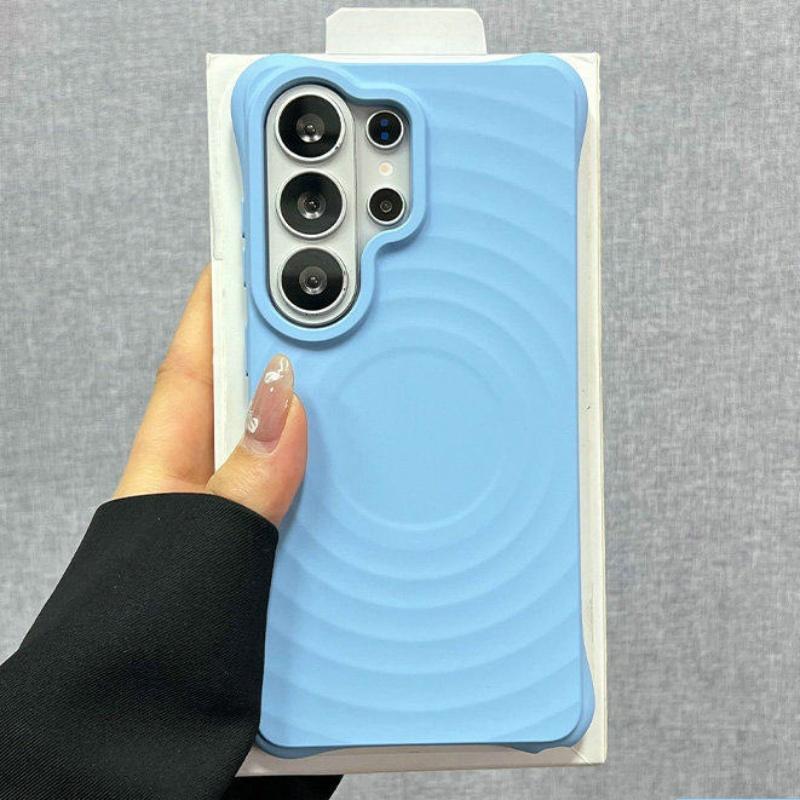 Original Liquid Water Ripple Magnetic Silicone Case For Samsung Galaxy S26 S25 S24 S23 Ultra Plus For Magsafe Charging Cover
