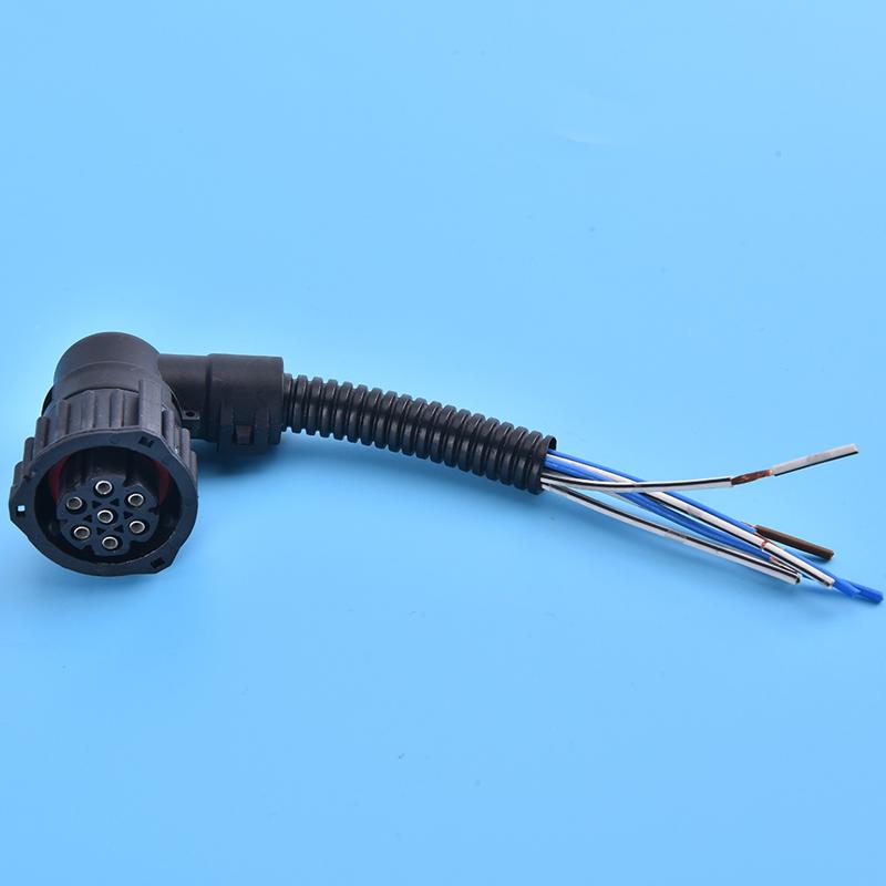 Штыревая автомобильная вилка для грузовика для разъема заднего фонаря, провод с 7 отверстиями, розетка J6