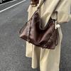 Женская сумка-тоут большой вместимости 2025 новая осенне-зимняя ретро повседневная на плечо сумка для поездок многофункциональный рюкзак