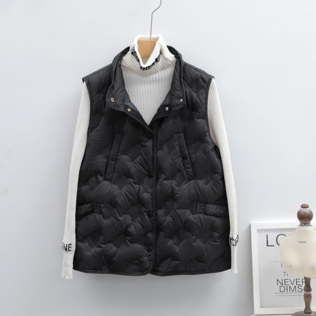 МОДА холодная зима женская 90 флис прессованный клей однотонный зимний жилет женский жилет женский новый пуховик Одежда