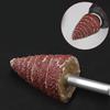 Versatile 5Pcs Cone Shape Abrasive Sandpaper Deburring Sanding Polishing Flap Wheel Grinding Head for Deep Hole Polish