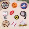 Embroidery Sticker Embroidery Label Football Basketball Sports Series Cloth Label Patch Clothing Accessories Luggage Accessories Cloth Sticker