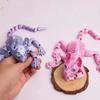 Пластиковая 3D-печатная модель кошки сфинкс, однотонная, подвижная фигурка сфинкса, многосуставная шарнирная фигурка животного