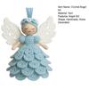 1/2 Sets DIY Crochet Angel Ornament Kit Beginners Handmade Angel Girl Decoration Yarn Craft Christmas Tree Hanging Crocheting Angel Doll Holiday Gift