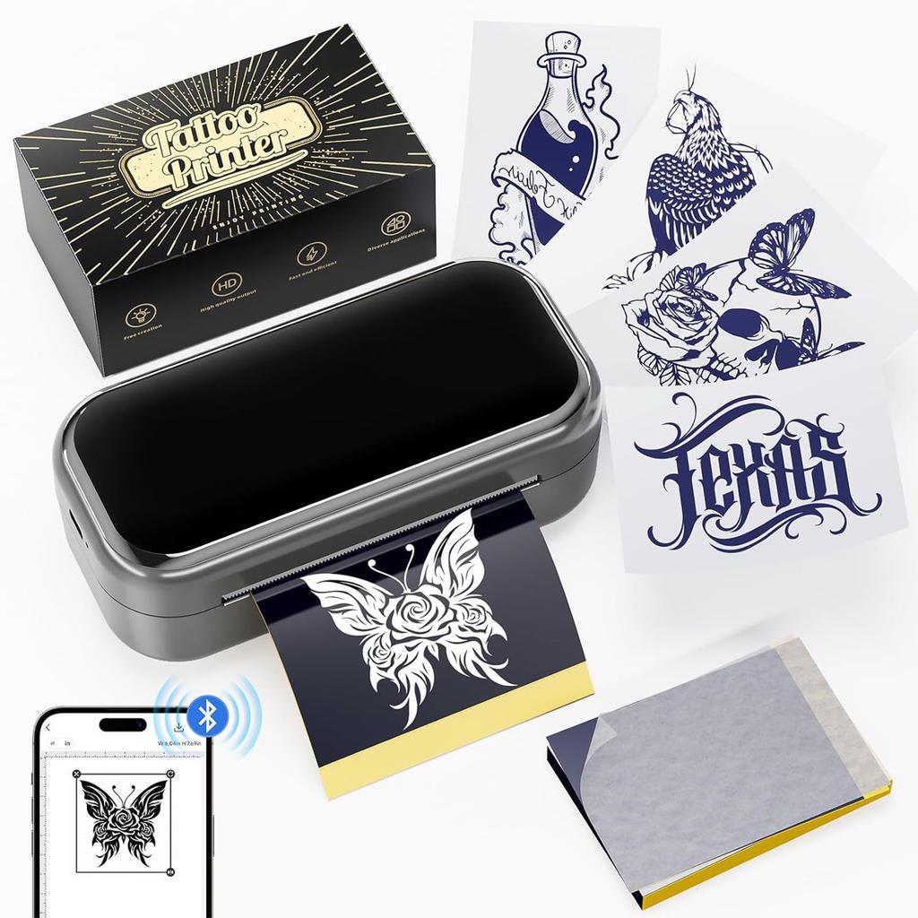 Машинка для переноса татуировок с Bluetooth для термопечати на мобильных телефонах