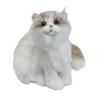 Trendmaster Кошка для глажки Котёнок Рэгдолл (Длинношерстный, белый с коричневой мордой) [Игрушка для поглаживания, которая мяукает при поглаживании] Реалистичный коммуникационный робот