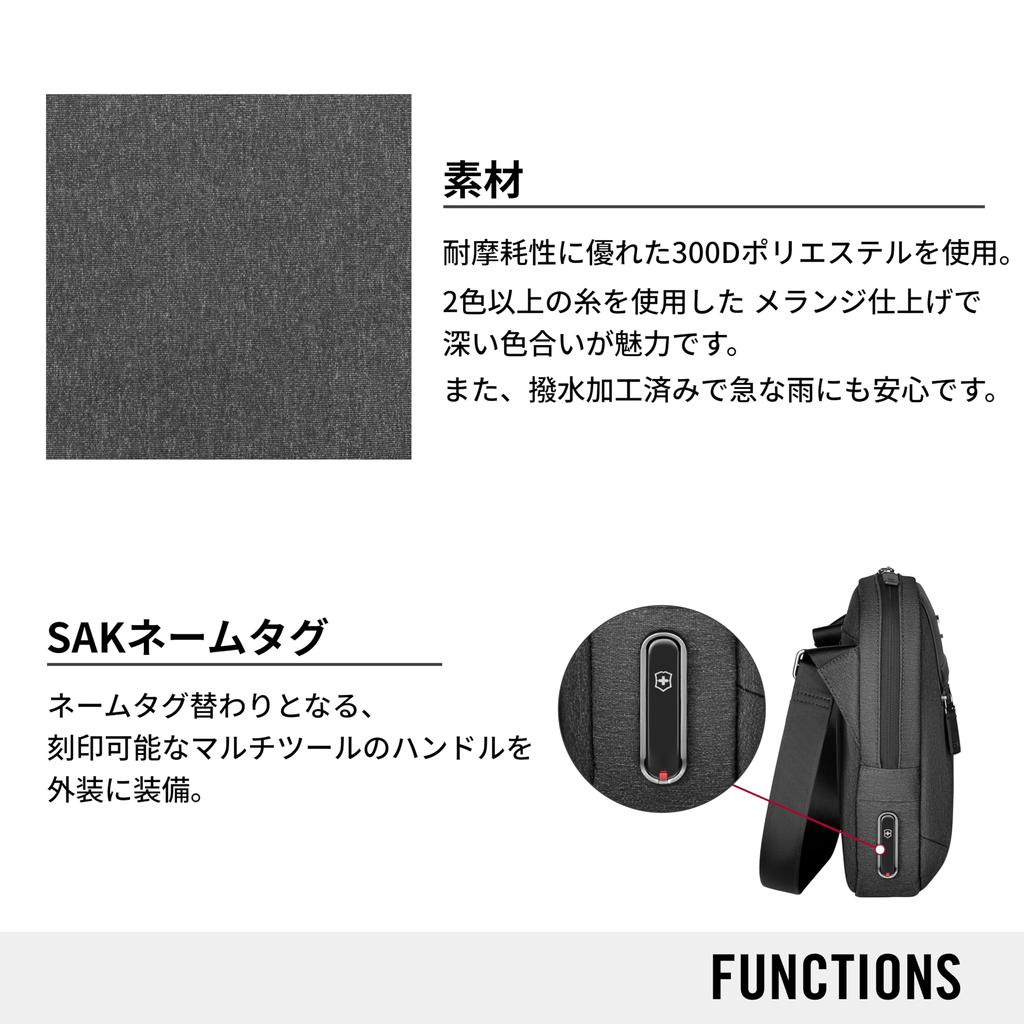 Архитектура Urban2 Сумка через плечо с карманом для 10-дюймового плечевого антибактериального мультитула серого цвета 612668 [Victorinox] Сумка, планшет, сумка,