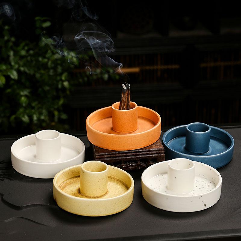 Ceramic Palo Santo Holder Incense Burner For Stick Sage Holder Incense Holder Ash Catcher Tray For Meditation Yoga Room