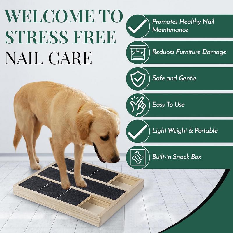 2025 Доска для царапания когтей собаки Деревянная подушечка для ухода за когтями Игрушка-головоломка для собак Интерактивная Игрушка для расслабления когтей домашних животных В помещении