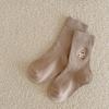 1 Pair Toddler Socks Korean Fashion Cartoon Bear Calf Sock for Kids Boy Girl Spring Autumn Soft Cotton School Sock for Baby
