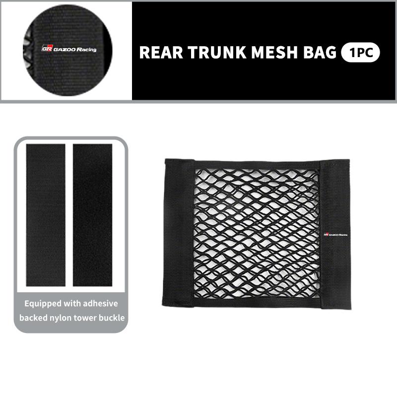 EBSKCS1 Car Styling Trunk Box Storage Bag Mesh Elastic String Net Pocket Organizer Accessories For Toyota Yaris Corolla Rav4 GR Auris