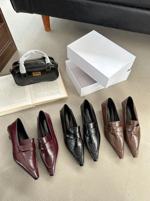 Модная женская обувь лоферы, повседневные женские кроссовки, осенние оксфорды с квадратным носком, слипоны, летние, осенние, зимние, кожаные, с острым носком, новые Мэри Джей