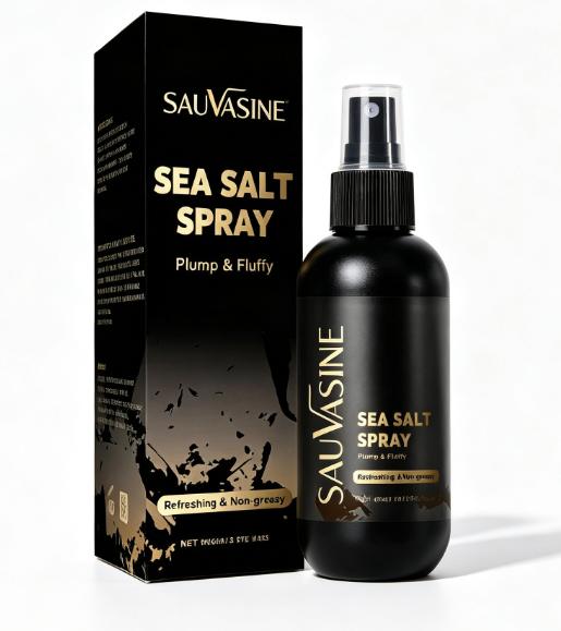 SAUVASINE Sea Salt SprayEasy Styling Volumizing Hair Spray Long-Lasting Hold Curly Hair Matte Finish for Fine Hair