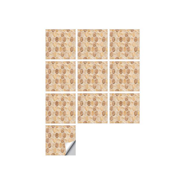 10 шт., имитация 3D самоклеющихся виниловых обоев, декоративные наклейки, водостойкая мозаичная плитка для ванной комнаты, наклейка на стену