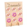 DIY Wooden Party Supplies Birthday Favour Doughnut Rack Storage Racks Donut Wall Stand Donut Holds