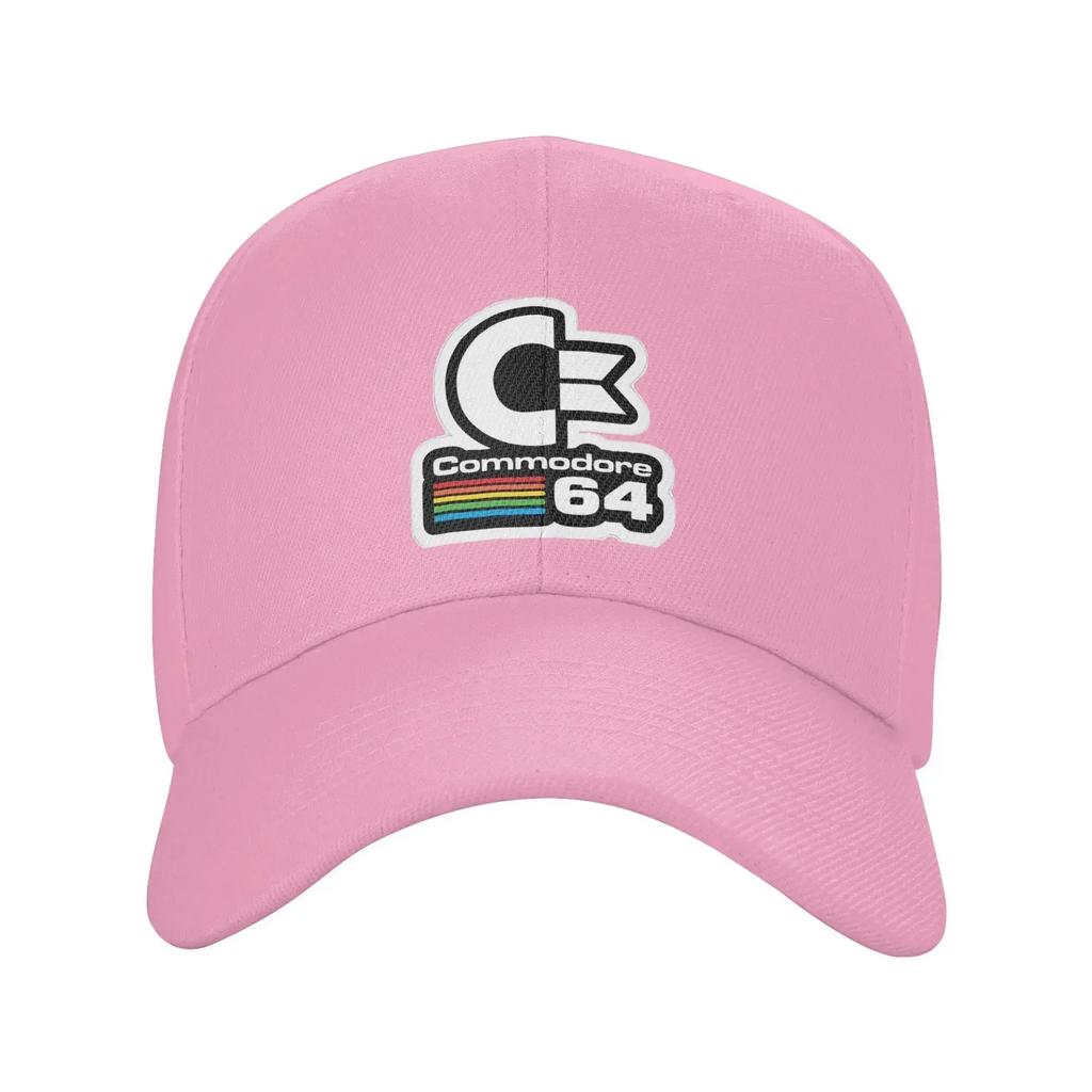 64 Commodore Cap Retro Logo Dad Hat For Men Women Adjustable Casual Headwear