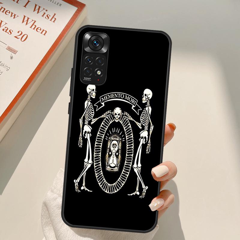 Чехол Memento Mori для Xiaomi Redmi Note 10 8 9 11 Pro 8T 9S 10S 11S Redmi 10C 9C 9A 9T K50 K40 Gaming