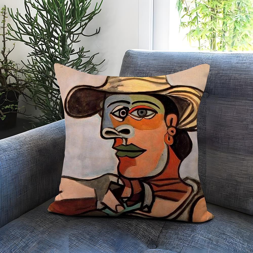 P-Picasso Арт Наволочка Удобная Двусторонняя Наволочка Идеально для Автомобиля Дивана Спальни и Не Только