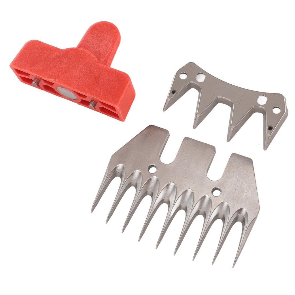 Sheep Shear Blade 9 Tooth Straight and 4 Tooth Stainless Steel Professional Sheep Clipper Blade for