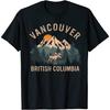 Винтажный закат лосиные рога Ванкувер Британская Колумбия Канада сувенирная футболка, майка для мужчин женщин черная