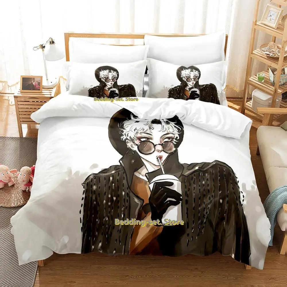 Новый комплект постельного белья Bj Alex, односпальная кровать, двуспальная кровать размера «king-size», комплект постельного белья для взрослых и детей, комплект простыней с 3D-принтом в стиле аниме