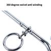 Durability Iron Pet Tie Out Retainer Screw Alloys Spirals Dog Tie Out Stake for Trampolines Swing and Tent