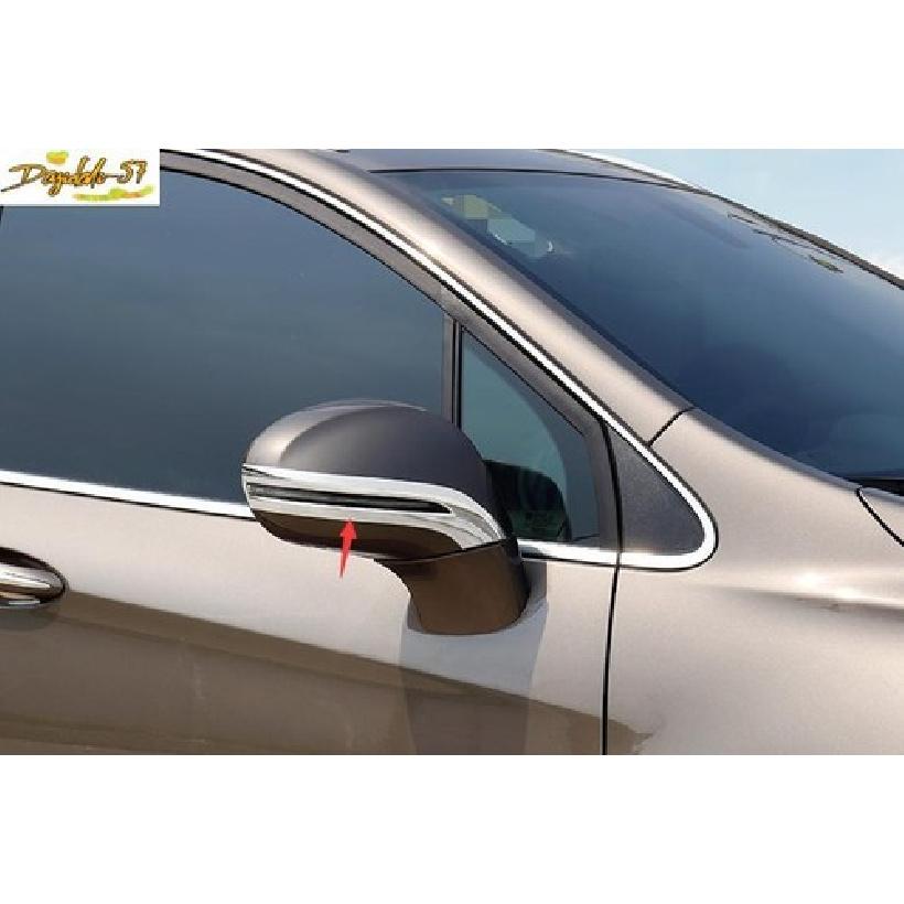 For Buick Envision 2016-  2PCS Chrome Exterior Rear View Mirror Strip Trim