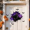 Bat Wall Stickers for Halloween Stickers, 3D Broken Effect with Ghost Skeleton Pumpkin Decals, Self-Adhesive Waterproof Decor Mural Living Room