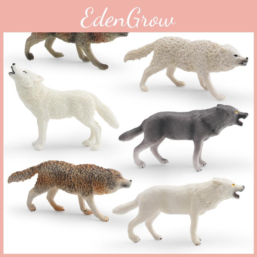 Wild Animal Model Pvc Pack With Motion Wolf Figures For Kids Learning And Decor
