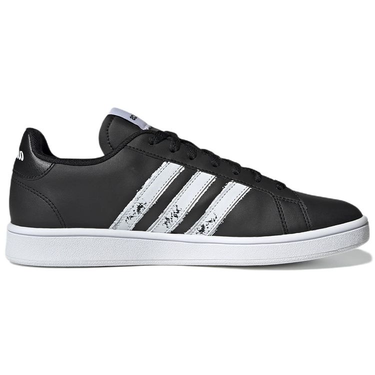 Adidas Grand Court Base Beyond Black White Мужские кроссовки Core-Black Cloud-White GX5755