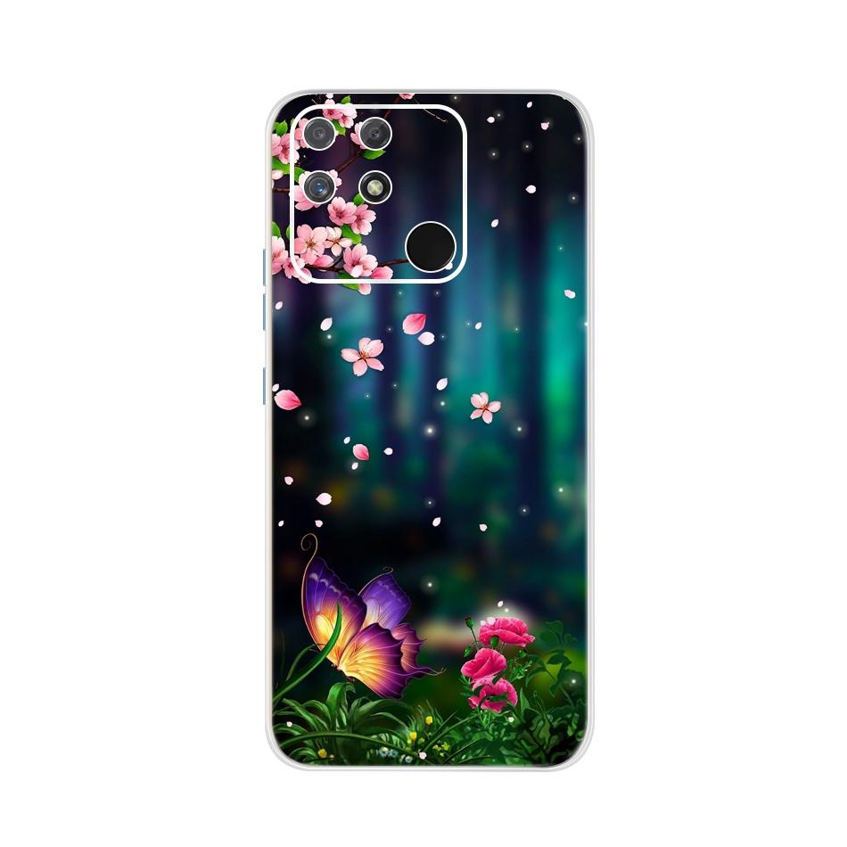 Soft Silicone Case For Raelme Narzo 50A RMX3430 Phone CaseTransparent TPU Cover For Realme Narzo50a 50 A 6.5" Back Cases Bumper