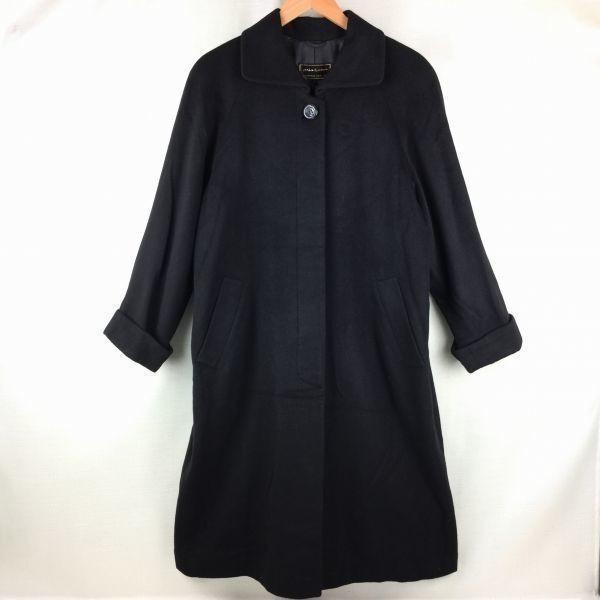 Mia Carma 100% Cashmere Long Coat Women's S Black(USED)