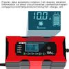 Зарядное устройство для запуска аккумулятора автомобиля и автодома 12В 10А, умная зарядка, зажим-крокодил, ЖК-дисплей, для LiFePO4, свинцово-кислотных, AGM, GEL