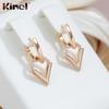 Kinel Arrowhead Dangle Earrings For Women Rose Gold Color Party Jewelry