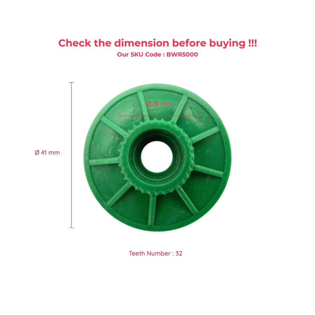 BWR5000 Window Lifter Regulator Motor Cog Roller Repair Gear Front Rear for VW Polo 4 T6 Amarok Caddy 2 3 Golf 5 6 Jetta 4 UP!
