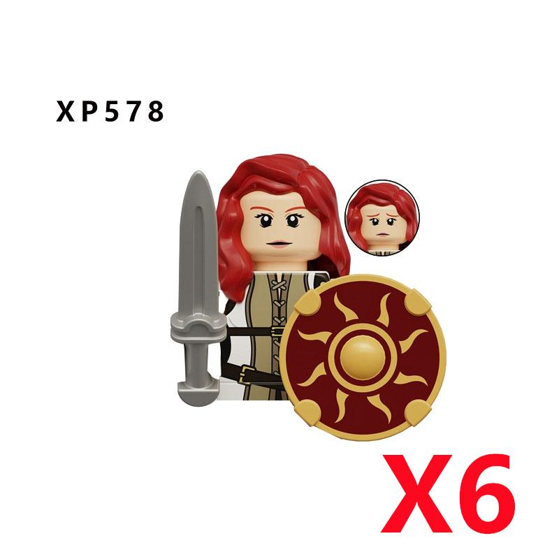 Средневековый Солдат Рыцарь Фигурка MOC Строительный Блок Зеленый Дракон Замок Пехота Орки Пират Римская Кавалерия Оружие Игрушки Подарки D122