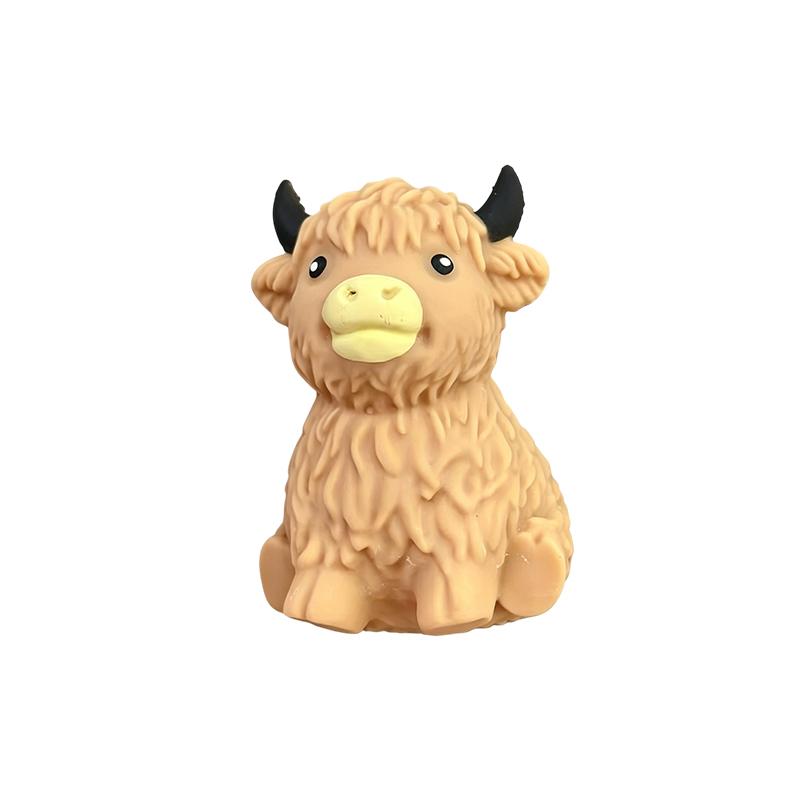 Squishy Maltose Sugar Cow Squeeze Toy Kawaii Cattle Stretchable Slow Rising Fidget Toy For Adults Stress Anxiety Relief Gifts