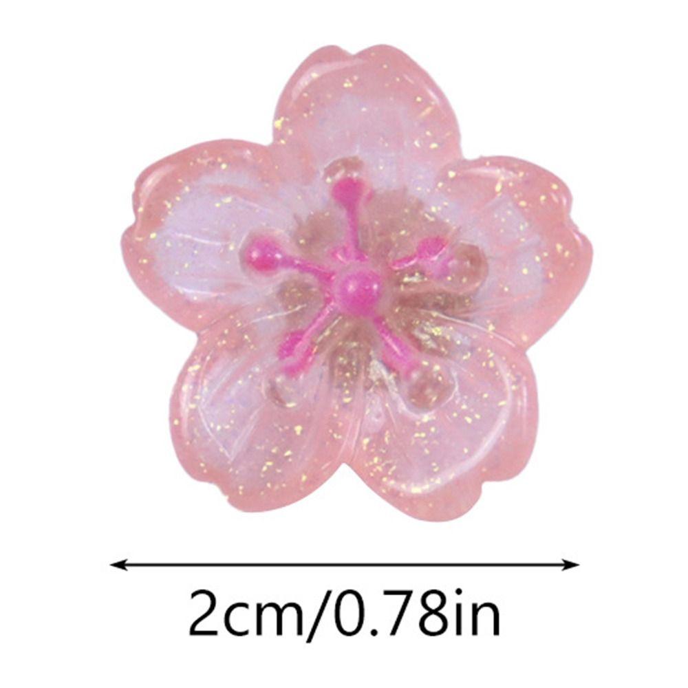 10/20/30Pcs 3D Board Push Pin DIY Pink Flower Push Pins Portable Decorative Studs  Stationery