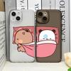Милый чехол для телефона для пары DUDU BUBU для IPhone 11 12 13 14 15 16 Pro Max Mini X XS SE2 7 8 Plus Мягкие чехлы Креативные мультяшные Fundas