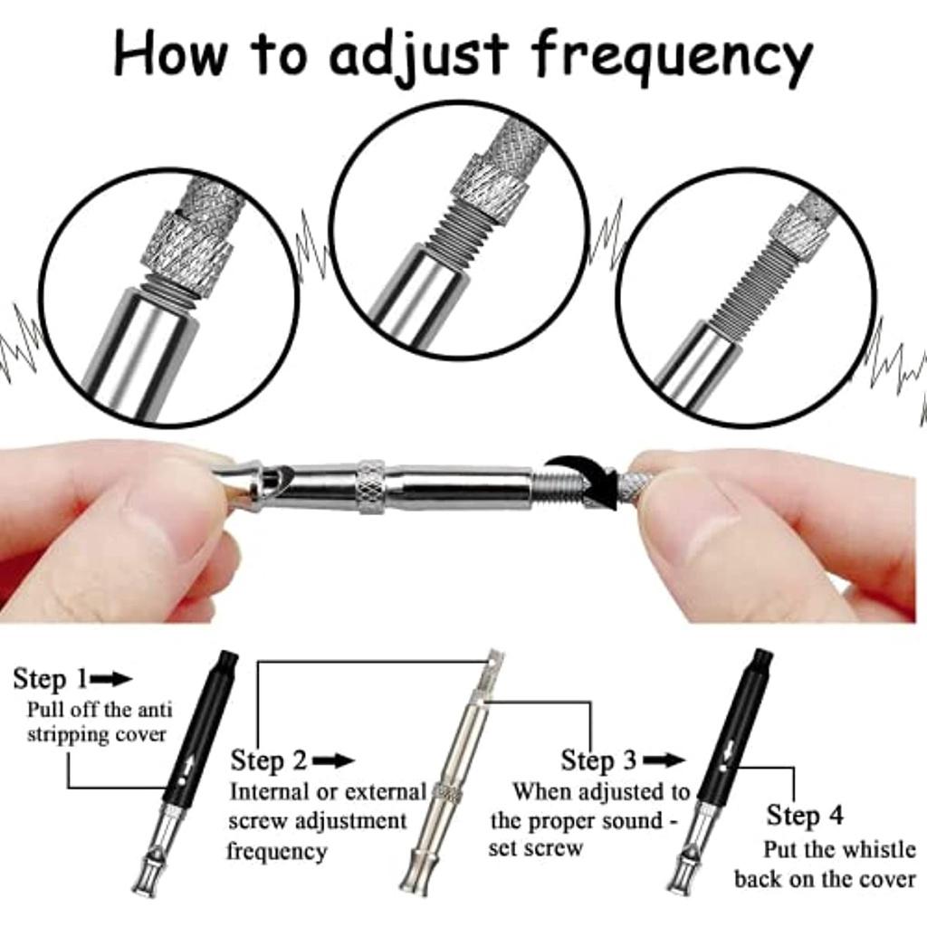 2 профессиональных ультразвуковых высокочастотных бесшумных регулируемых ультразвуковых свистка дальнего действия с защитой от загрязнения