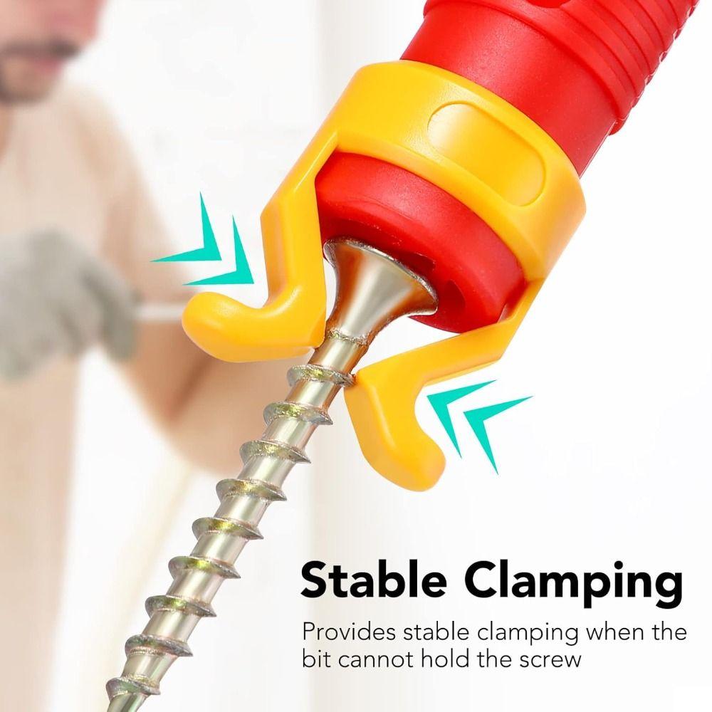 Plastic Screw Positioning Guide With Non-Slip Grip Woodworking Drilling Tool Screw Holder Tool