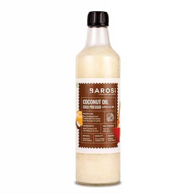 Кокосовое масло холодного отжима (750 мл), Cold Pressed Coconut Oil,  Barosi