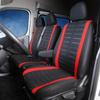 1+2 Heavy Duty Seat Covers Black Truck/Van Universal Car Seat Covers,for Renault Peugeot for Opel Vivaro for Nissan Primastar