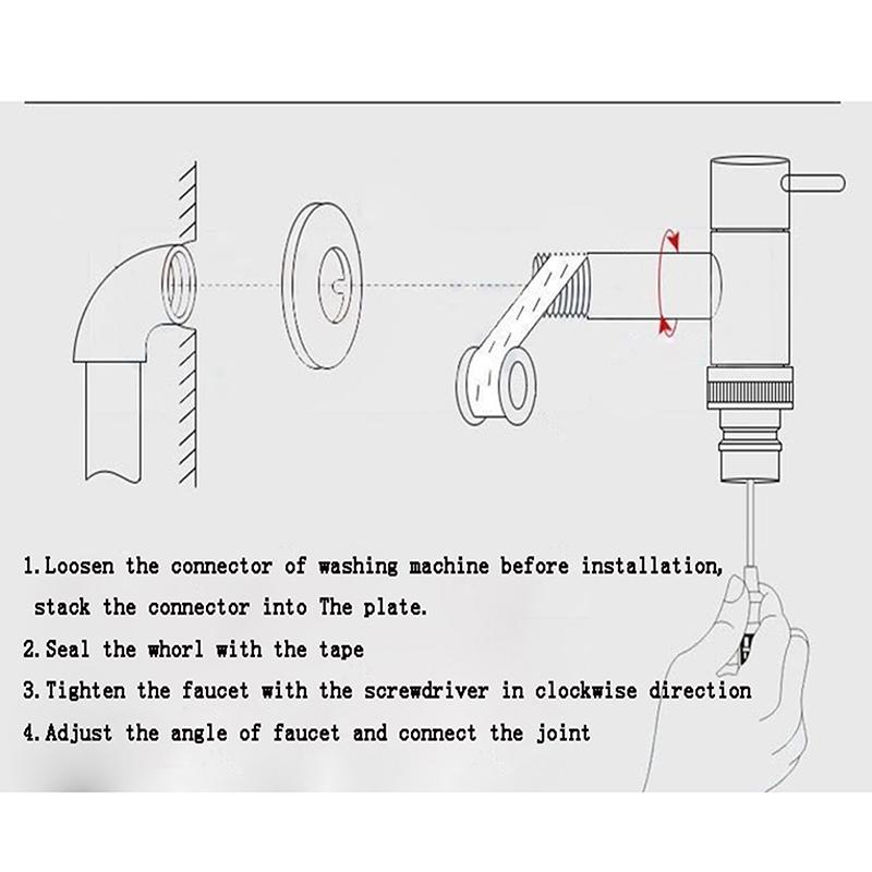 G1/2 Three-way Filling Angle Valve Wall Mount One Into Two Out Water Controller Toilet Bidet Cleaning Sprayer Accessories