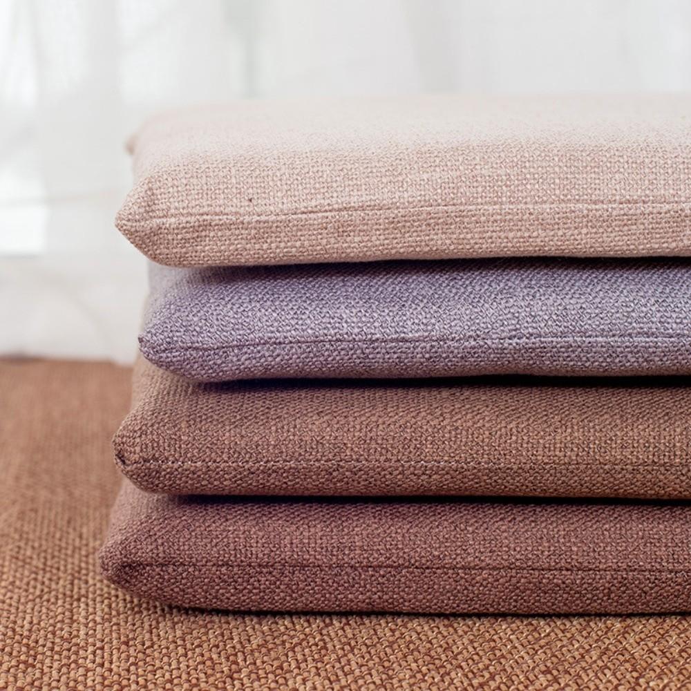 New Removable Linen Chair Cushion Washable Soft Chair Cushion Breathable Thickened Seat Cushion
