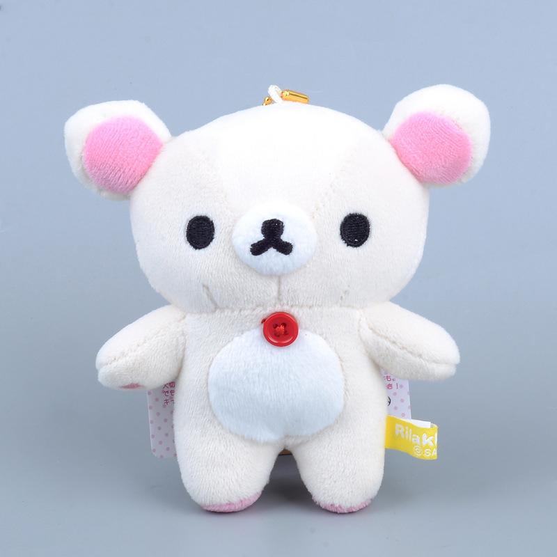 12 см милый голый расслабленный медведь Rilakkuma ограниченная серия плюшевая кукла кулон популярный медведь кукла сумка кулон брелок подарок