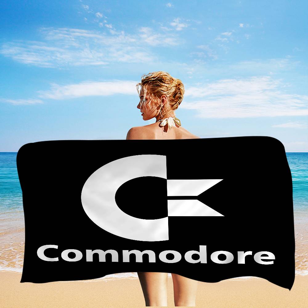 Модель компьютера Commodore 64 Микрофибра Печатное Пляжное полотенце Скалолазание Йога Пляж Плавание Бег Впитывающее Мягкое полотенце