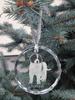 Tornjak - crystal bauble with a photo, dog photo in crystal, personalized Christmas tree ornament by Art-Dog brand